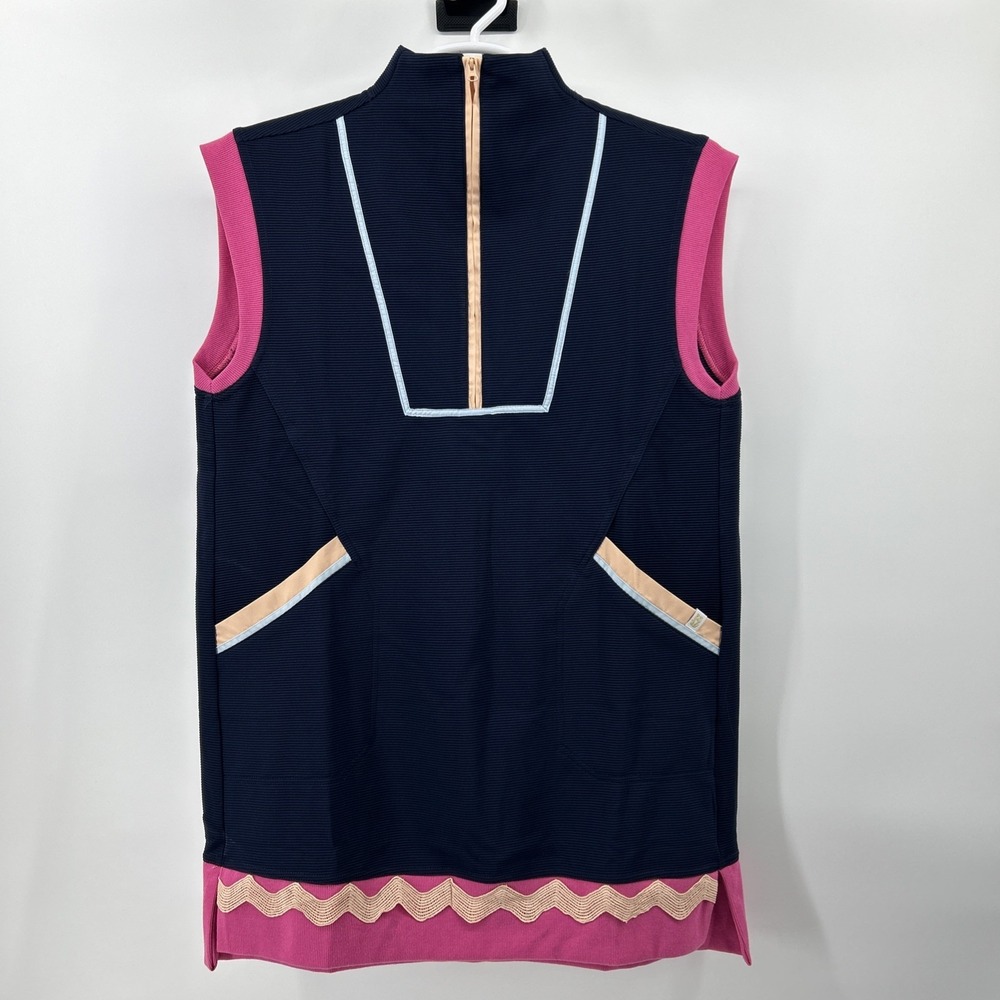 Simply Southern Dress Coverup Women's Large Navy Blue Casual Vacation NWT New